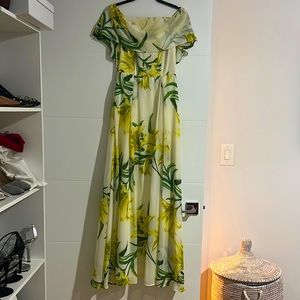 ASOS off the shoulder maxi dress